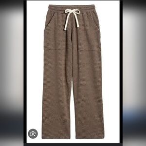 Krost Nyc Brown Patterned Pants with Drawstring